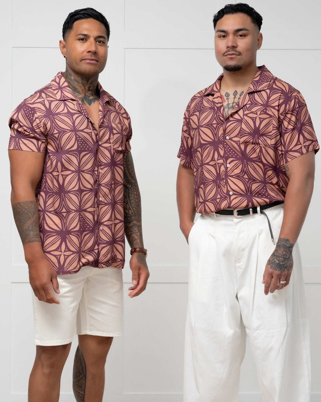 Island Dress & Shirt Matching Set - Dawn