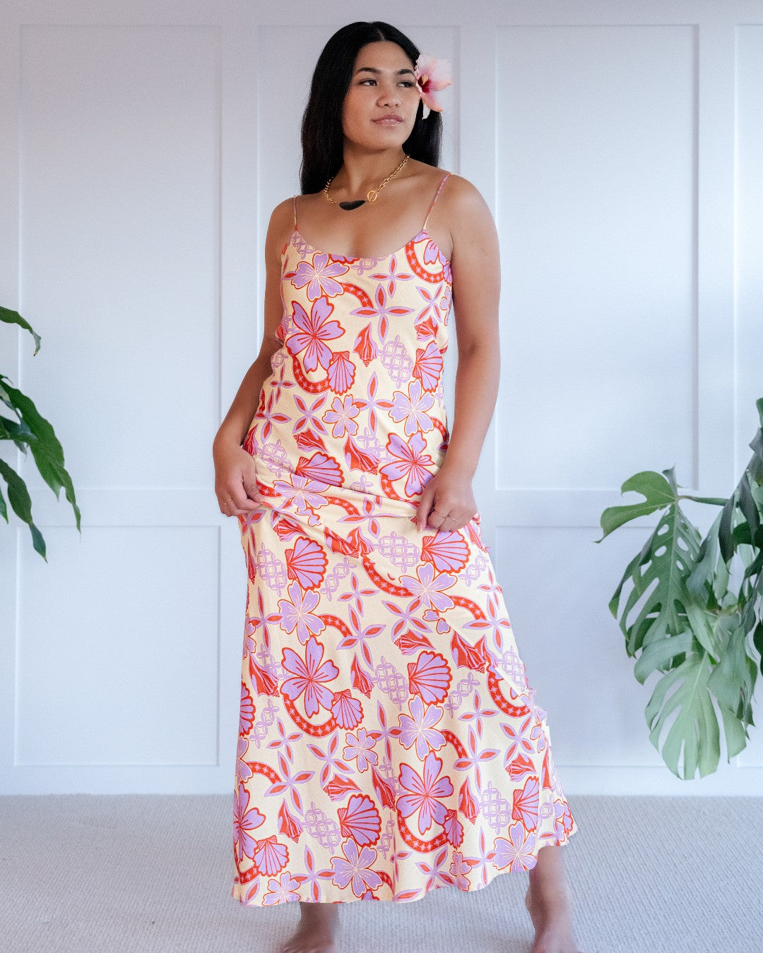 Amy Womens Island Maxi Dress - Island Pradise Orchid - Small