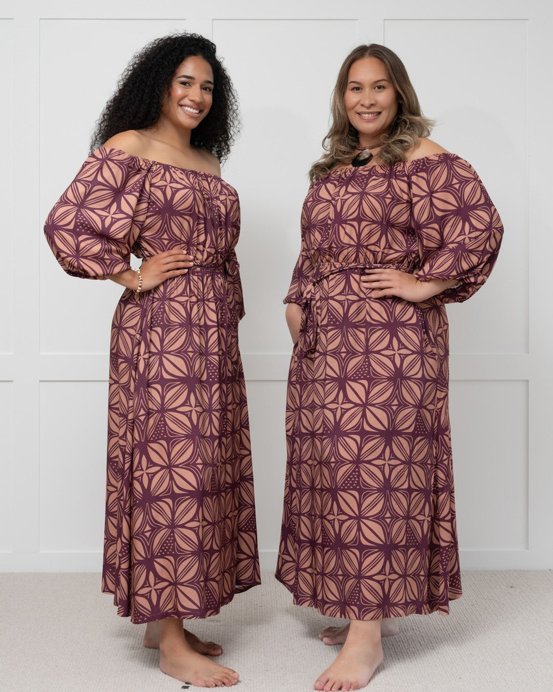Island Dress & Shirt Matching Set - Dawn