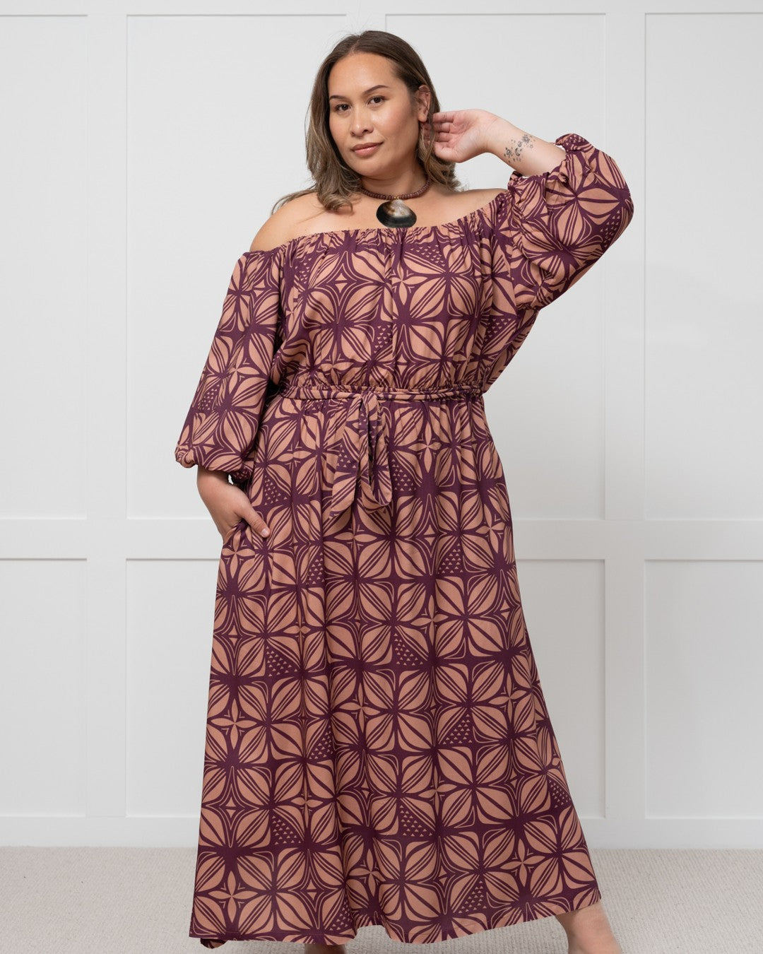 Island Dress & Shirt Matching Set - Dawn