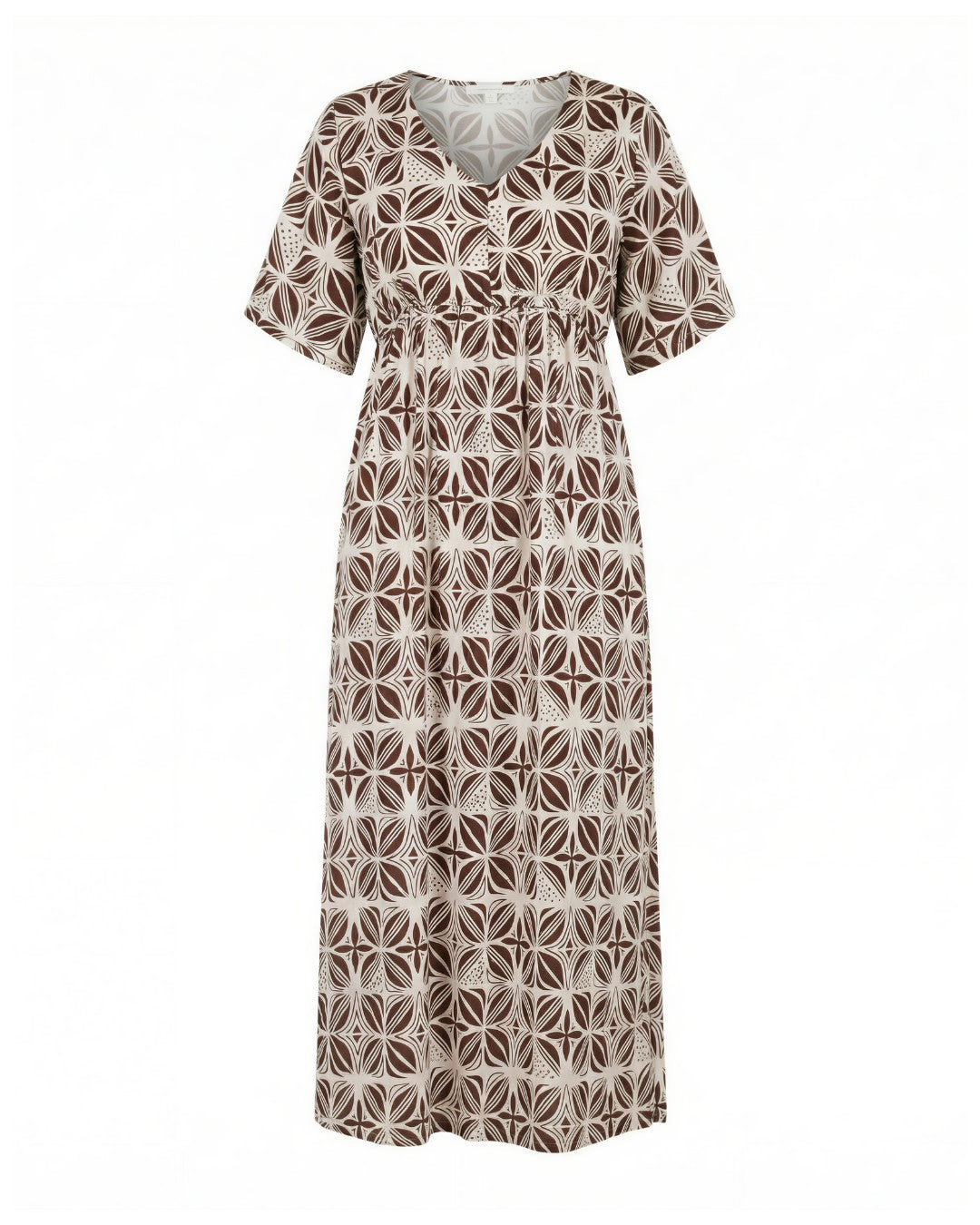 Patterned dress on a white background