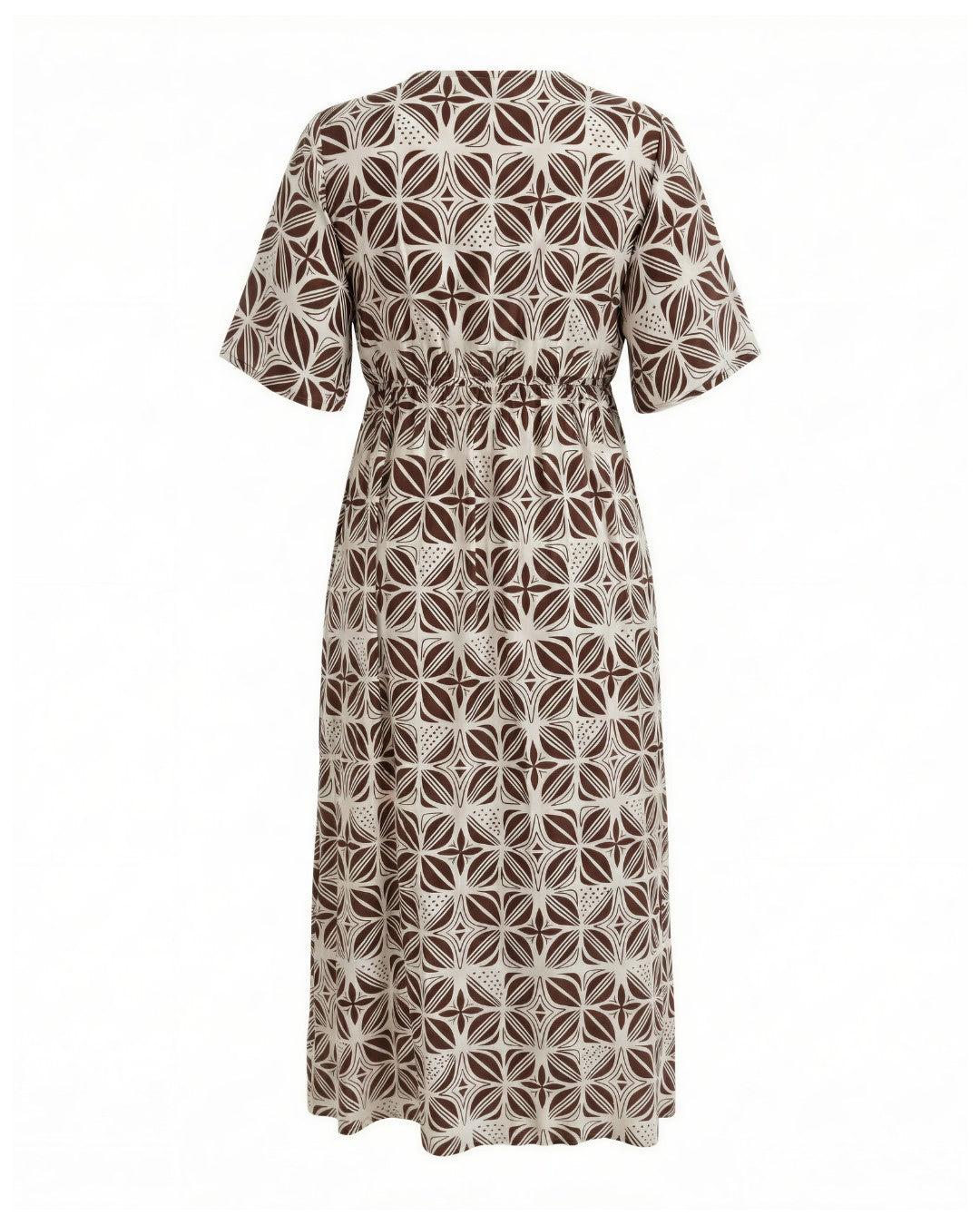 Patterned dress on a white background