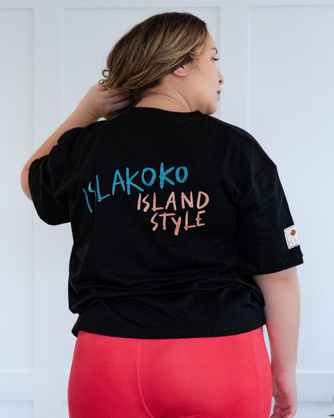 Sunset Cruising Oversized Island T-Shirt - Black