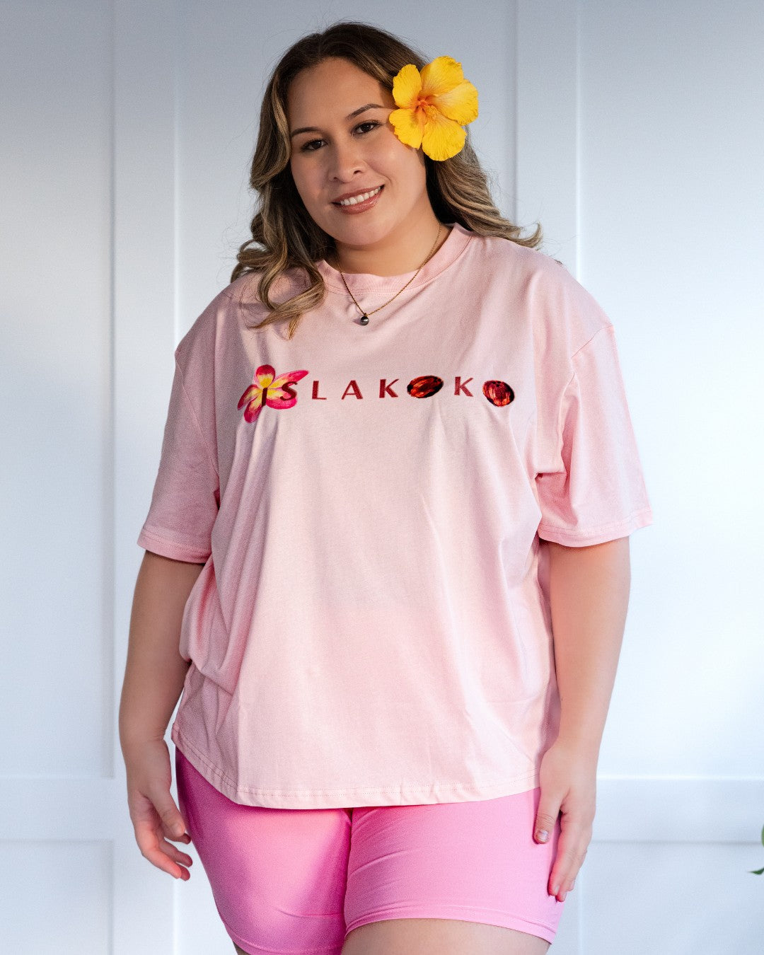 Take Me to The Islands Oversized T-Shirt - Pink