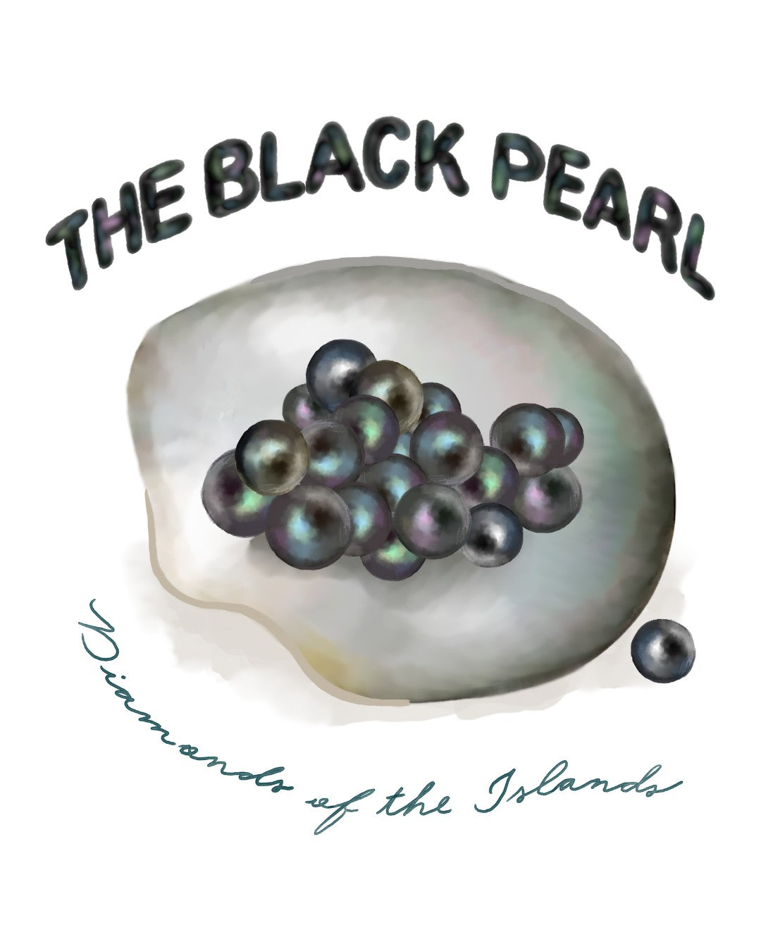 The Black Pearl Oversized T-Shirt - White
